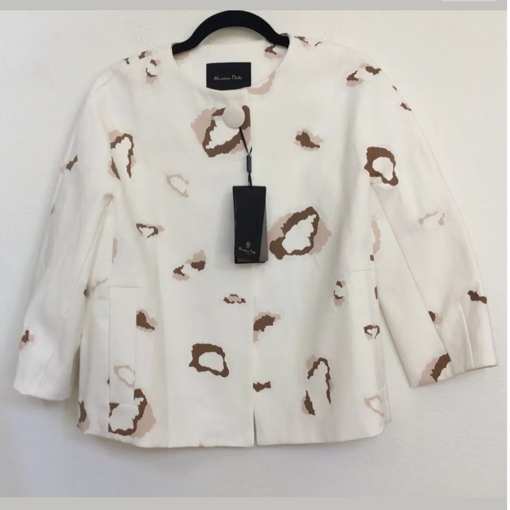 Massimo Dutti Animal print jacket Size 4